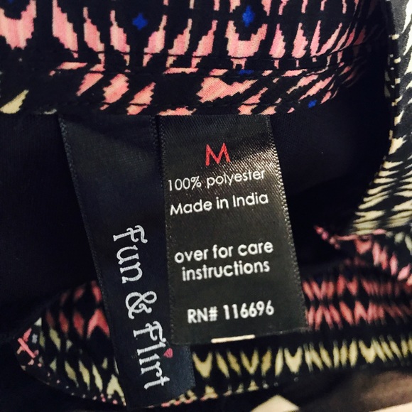 Flirty Tribal/Aztec-ish Multi-color Skater Skirt - Picture 5 of 5